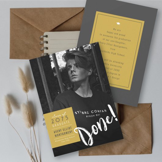 Einfache Farbbox Minimalistischer Foto Abschluss Ankündigung