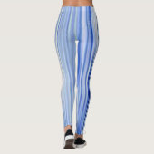 Einfache Farbe Blau und Weiß Leggings (Rückseite)
