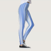 Einfache Farbe Blau und Weiß Leggings (Rechts)