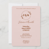 Einfache Farbe Einladung (Vorderseite)