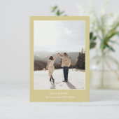 Einfache Farbe - Eleganter Text und Foto Save the  Date (Stehend Vorderseite)