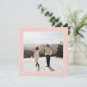 Einfache Farbe - Eleganter Text und Foto Save the  Date (Stehend Vorderseite)