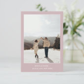 Einfache Farbe - Eleganter Text und Foto Save the  Date (Stehend Vorderseite)