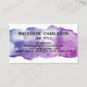 Einfache Farbe Pinsel Pinsel Farbe Visitenkarte (Rückseite)