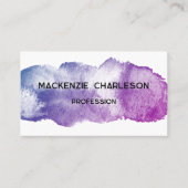 Einfache Farbe Pinsel Pinsel Farbe Visitenkarte (Vorderseite)