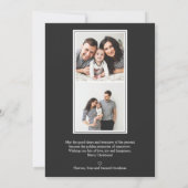 Einfache Farben | Elegantes, grau vertikales Multi Einladung (Rückseite)