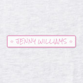 Einfache Farben Individuelle Name Star Kleidung Ei Etiketten (Design 1)