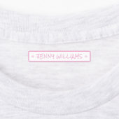 Einfache Farben Individuelle Name Star Kleidung Ei Etiketten (Befestigt)