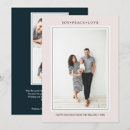 Einfache Farben| Pellrosa Vertical Multi - Foto Einladung