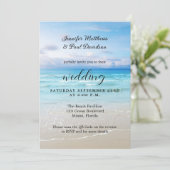 Einfache, farbenfrohe Beach QR Einladung zur Hochz