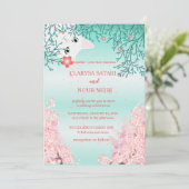 Einfache, farbenfrohe Blume Hochzeit Einladung (Stehend Vorderseite)