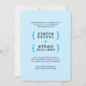 Einfache farbenfrohe Einladung (Vorderseite)