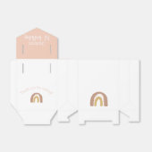 Einfache Farbenfrohe Erstgeburtstag Pink Gold Geschenkschachtel (Ungefaltet)