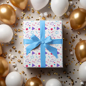 Einfache farbenfrohe geometrische Muster Geburtsta Geschenkpapier