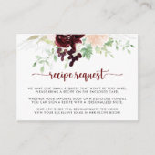 Einfache farbenfrohe klassische Hochzeitsrezepte Begleitkarte (Vorderseite)