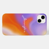 Einfache Farbenfrohe Personalisierte iPhone Case (Rückseite (Horizontal))
