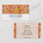 Einfache, farbenfrohe Regenbogenstreifen Visitenkarte (Vorne/Hinten)