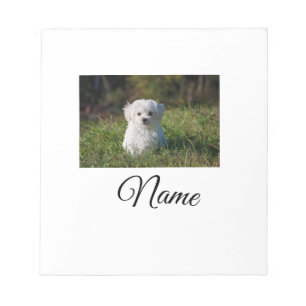 Einfache farbenfrohe Tier-Add-Name-Foto-individuel Notizblock