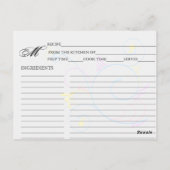 Einfache, farbenfrohe Wirble, wirbelnde Rezeptions Postkarte (Rückseite)