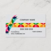 Einfache, farbige Anpassung Visitenkarte (Rückseite)