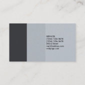 Einfache farbige Art der Eleganz noble zwei Visitenkarte (Rückseite)