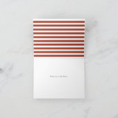 Einfache farbige Blume Script Monogram Stripes (Innenseite)