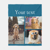 Einfache farbige Foto-Namenssammlung Fleecedecke (Vorderseite)