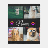 Einfache farbige Foto-Namenssammlung Fleecedecke (Vorderseite)