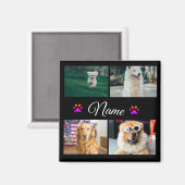 Einfache farbige Foto-Namenssammlung Magnet (Vorderseite/Rückseite)