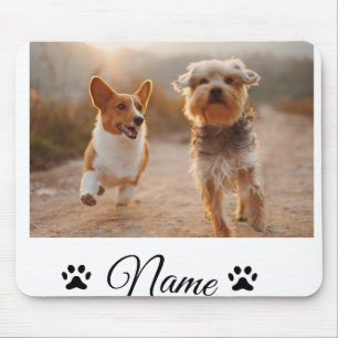 Einfache farbige Foto-Namenssammlung Mousepad