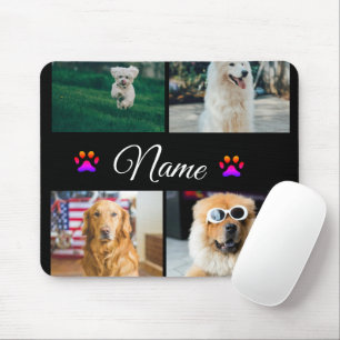 Einfache farbige Foto-Namenssammlung Mousepad