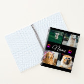 Einfache farbige Foto-Namenssammlung Notizblock (Innenseite)
