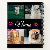 Einfache farbige Foto-Namenssammlung Notizblock (Rückseite)