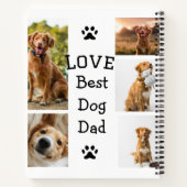 Einfache farbige Foto-Namenssammlung Notizblock (Rückseite)