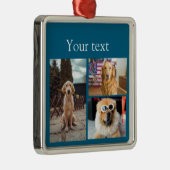 Einfache farbige Foto-Namenssammlung Ornament Aus Metall (Rechts)