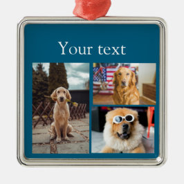 Einfache farbige Foto-Namenssammlung Ornament Aus Metall