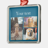 Einfache farbige Foto-Namenssammlung Ornament Aus Metall (Links)