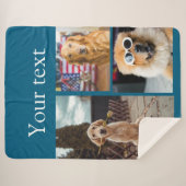 Einfache farbige Foto-Namenssammlung Sherpadecke (Vorderseite (Horizontal))