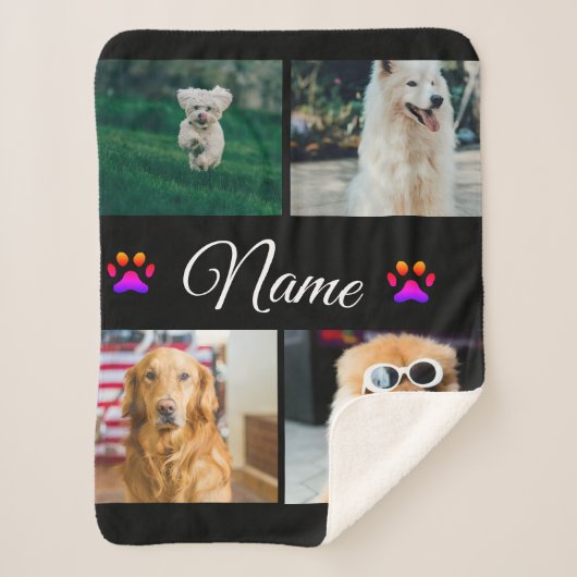 Einfache farbige Foto-Namenssammlung Sherpadecke (Vorderseite)