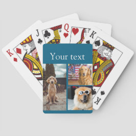 Einfache farbige Foto-Namenssammlung Spielkarten