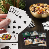 Einfache farbige Foto-Namenssammlung Spielkarten (In Situ)