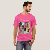 Einfache farbige Foto-Namenssammlung T-Shirt (Vorne ganz)