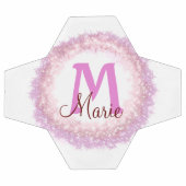 Einfache farbige Glitzer-Funkeln fügen Name Monogr Fußball (Flach)