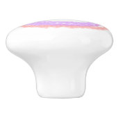 Einfache farbige Glitzer-Funkeln fügen Name Monogr Keramikknauf (Seitenansicht)