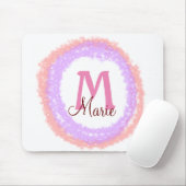Einfache farbige Glitzer-Funkeln fügen Name Monogr Mousepad (Mit Mouse)