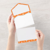 Einfache farbige Grenz-Designs für Einladungskarte All In One Einladung (Abreißen)