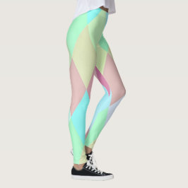 Einfache, farbige Pastelle Harlequin| Leggings