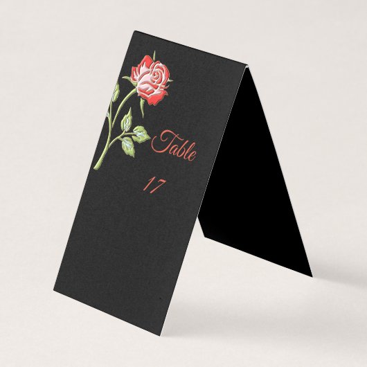 Einfache farbige Rose (Vorderseite)