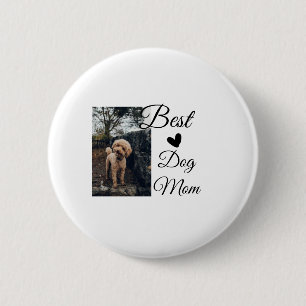 Einfache farbige Tiere geben Foto Hund Mama-Gesche Button
