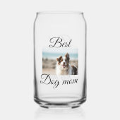 Einfache farbige Tiere geben Foto Hund Mama-Gesche Dosenglas (Rückseite)